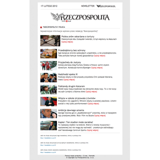 Newsletter rp.pl