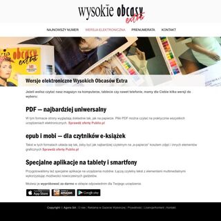 Landing Page Wysokich Obcasów Extra